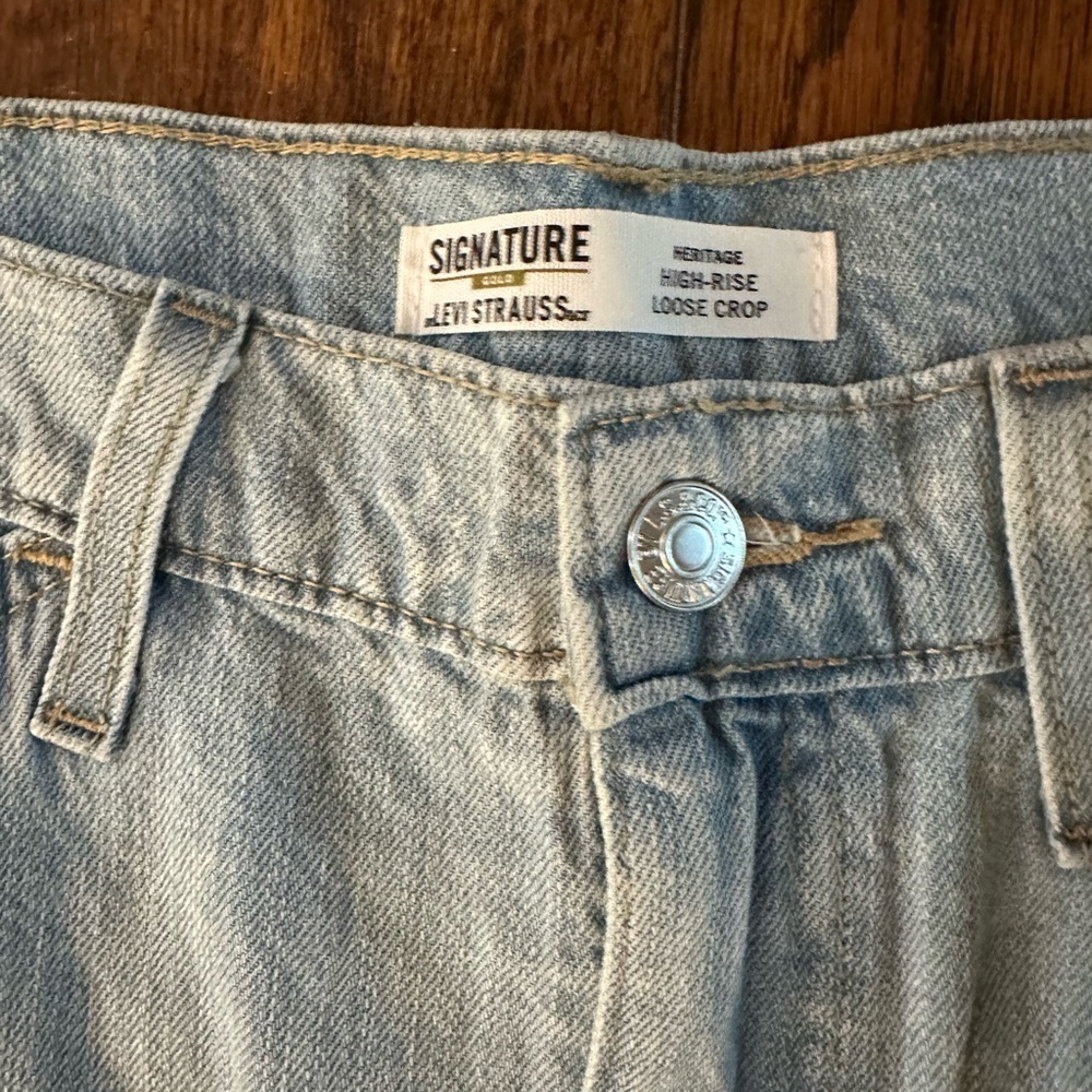 Levi's Blue Flare Wide Leg Denim - Picture 4 of 6